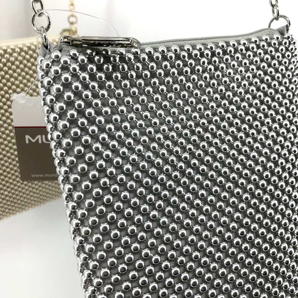 MUNDI🌺Sparkle Mesh Ball Clutch Crossbody Bag - Picture 7 of 8